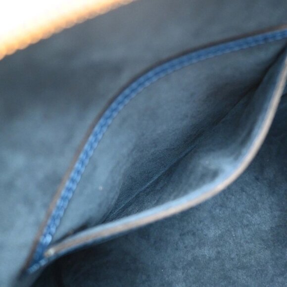 LOUIS VUITTON LV Logo Alma Hand Bag Epi Leather Blue GHW France M52145 90RF491 - Picture 8 of 15